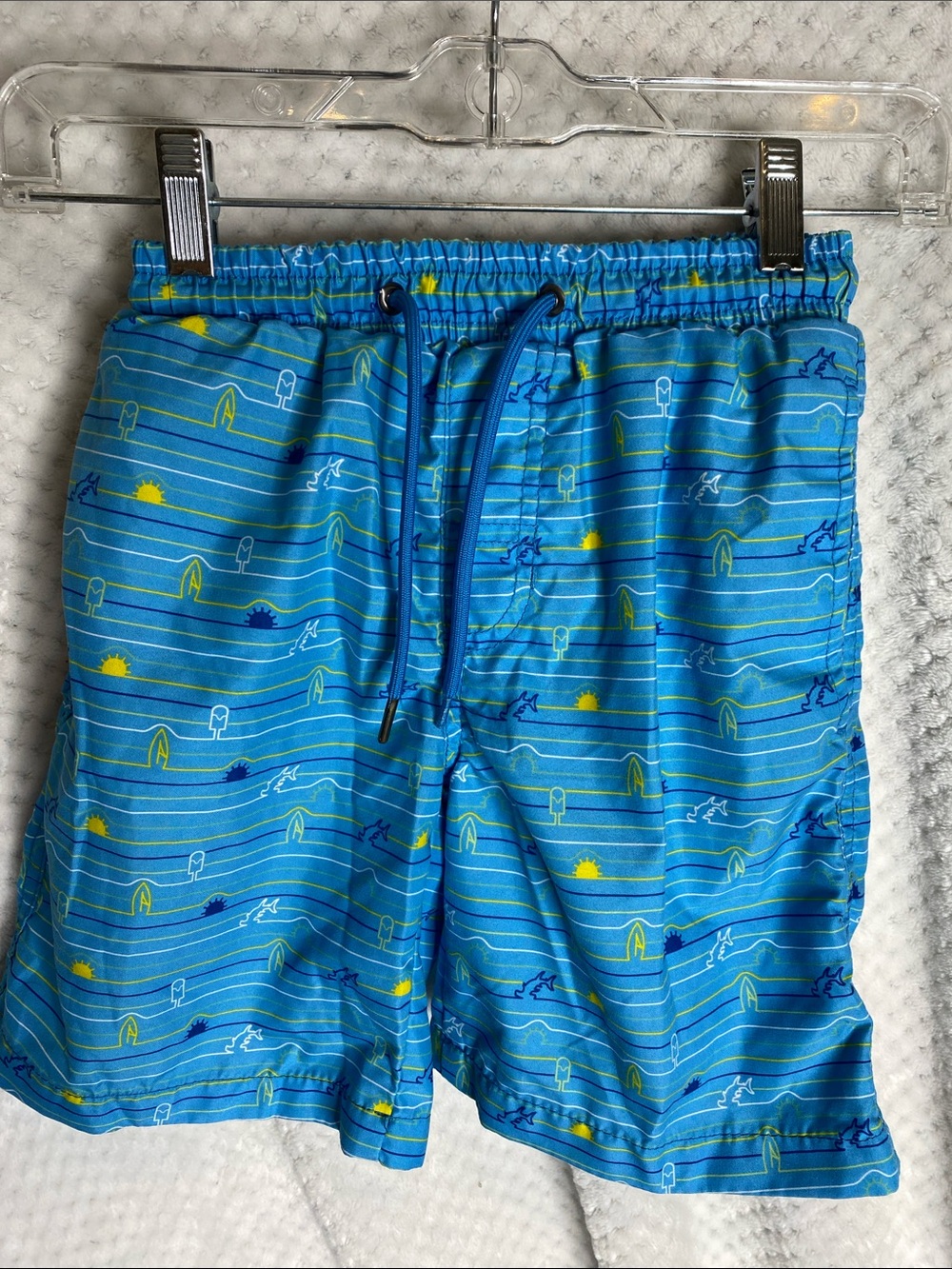 Beach Bros. Blue Print Swim Trunks Shorts